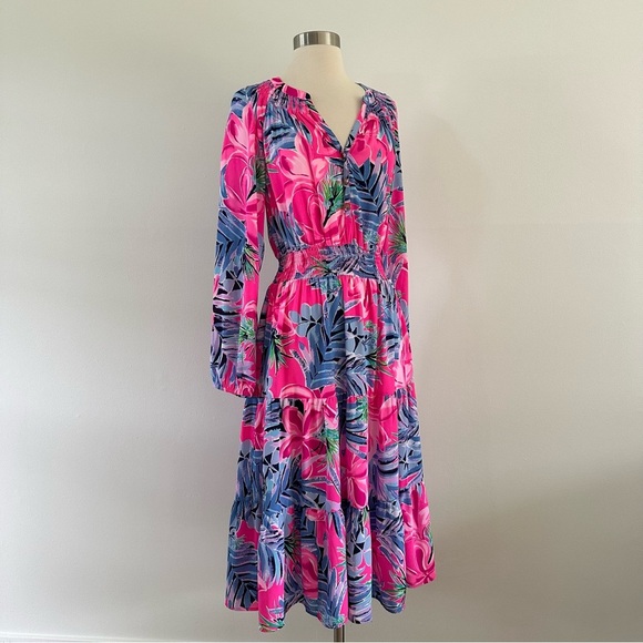 New NWOT Lilly Pulitzer Pauline Midi Dress M - Picture 3 of 12